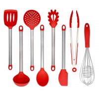 BPA Free Non Toxic 8pcs Silicone Cooking Tool Set