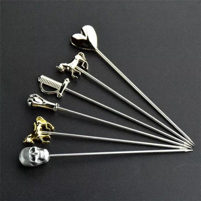 Hot sale Decorative Barware Stainless Steel Cocktail Picks