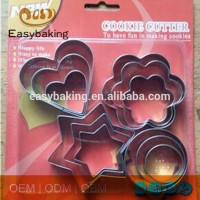 Hot sale different cute shape stainless steel cookie cutter set