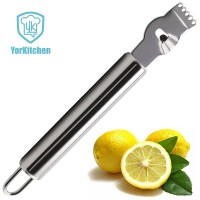 Hot sale Novel design TPR handle Stainless steel citrus peeler