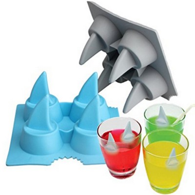 New Drink Ice Tray Cool Shark Fin Shape Ice Cube Freeze Mold Ice Maker Mould