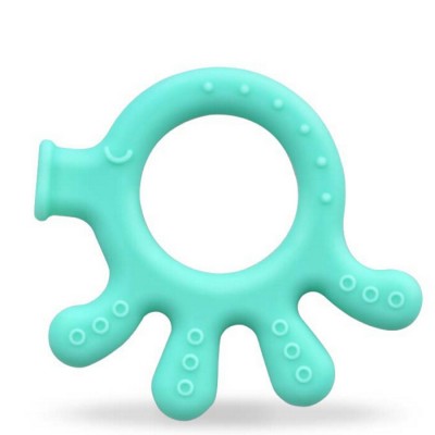 BPA Free food grade custom octopus silicone baby teether