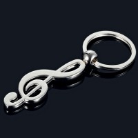 promotional Musical Note custom metal key ring keychain