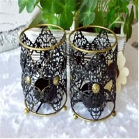 hot sale factory direct decorative flower shape metal candle holder