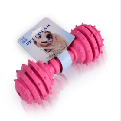 Hot sale rubber pet toys, chew dog toys with bone shape