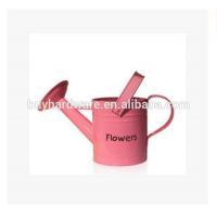 countryside loverly garden metal watering can ,Beautiful pink Flowers Galvanized steel watering can metal flowers pot