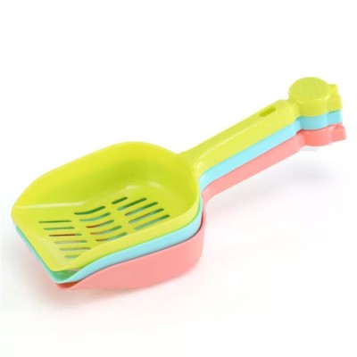 Top sell pet litter shovel colorful plastic cat litter scoop