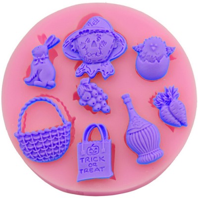 3D Halloween Skeleton Easter silicone chocolate molds