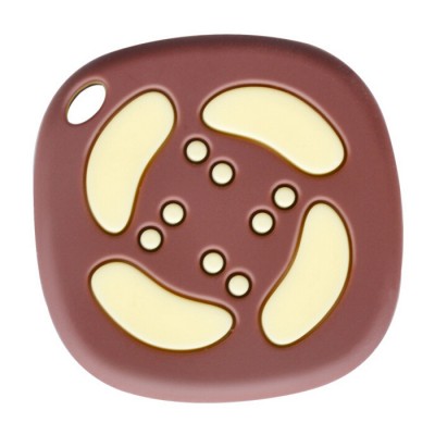 BPA Free food grade custom square cookie silicone baby teether