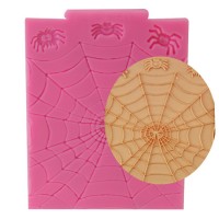 3D Halloween Skeleton Spider grid silicone chocolate molds