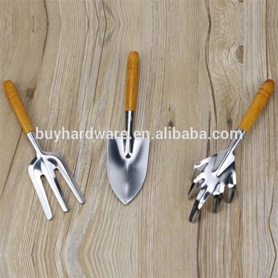 High quality stainless steel 3 pcs kids garden tools , garden shovel