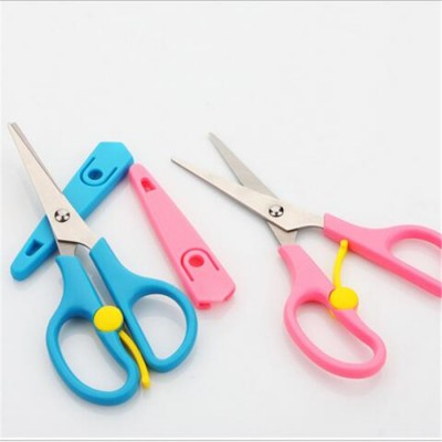 Top quality Plastic student scissors, Children Hand Cartoon Scissors