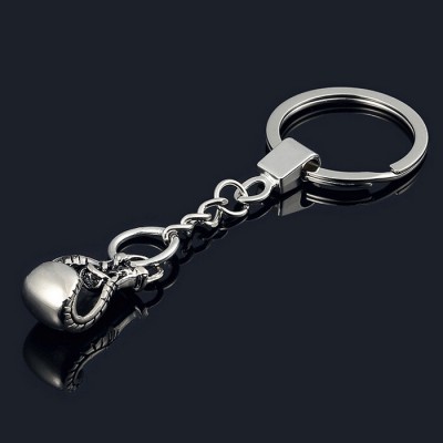 promotional custom mini Boxing glove metal key ring keychain