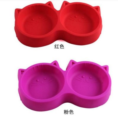 Top quality cat and dog feeding bowls plastic pet food feeder