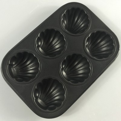 Oven Freezer Dishwasher safe 6 cup banana shaped Carbon Steel Baking Pan Mold