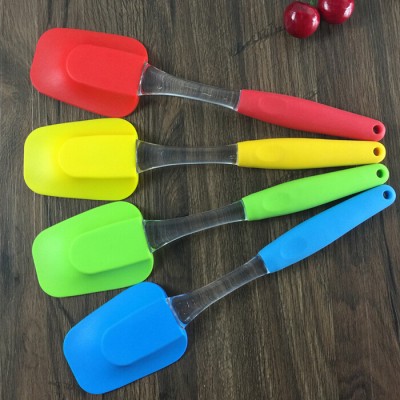 Cooking Baking Mixing Heat Resistant Dishwasher Safe one piece Colorful personalized silicone cookie spatula