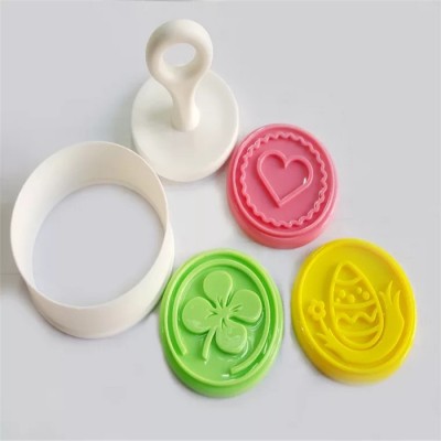 Eco friendly food grade silicone seals cakes baking tools Cookie Stamps