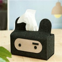 2017 Simple Design felt Paper Holder Wool Felt Tissue Box