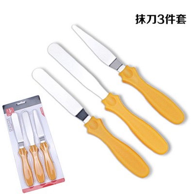 Perfect for Decorating Cakes Pastries Cupcakes 3 pcs wholesale stainless steel spatula set