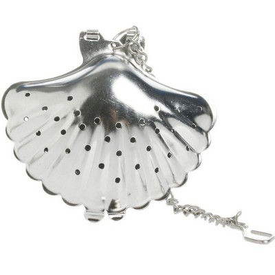 Stainless Steel Sea Shell Loose Tea Leaf Tea Strainer and Herbal Infuser